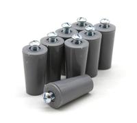 DOJA Barcellona | Fermi per Tapparelle | Confezione da 8 | Ferma Tapparelle Grigio | Fermi di Arresto | 40 mm | PVC | Fermi per Tapparelle Avvolgibili | Accessori Pezzi di Ricambio per Avvolgibile