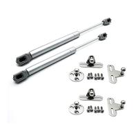 DOJA Barcelona Ammortizzatori a gas 80N, confezione da 2, ammortizzatori idraulici a gas per porte della cucina, bagno, ufficio, caravan, staffa