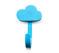 DOJA Barcelona | Appendini Nuvola Azzurra | 47x77 mm | 4 Attaccapanni per Bambini | Appendiabiti per Stanza Ordinata | Stampelle Cameretta