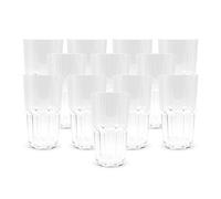 DOJA Barcelona | Bicchieri Plastica Dura | 50cl | 12 pz | Bicchiere Trasparente | 154x87x1,8mm | Bicchieri Rigidi Plastica Dura Policarbonato | Bicchieri di Plastica Dura Riutilizzabili | Acqua