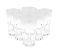 DOJA Barcelona | Bicchieri Plastica Dura | 50cl | 6 pz | Bicchiere Trasparente | 154x87x1,8mm | Bicchieri Rigidi Plastica Dura Policarbonato | Bicchieri di Plastica Dura Riutilizzabili | Acqua