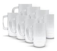 DOJA Barcelona | Boccale Birra Plastica | 1 L | 8 pz | Bicchieri Plastica Birra | Boccali Birra Grandi in Plastica Dura Riutilizzabile | Boccale Birra Policarbonato per Birra Artigianale