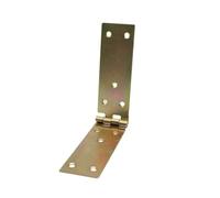 DOJA Barcelona | Cassapanca con Cerniera | 8 Cerniere a Libro | 200 x 35 x 1,5 mm | Zinco Galvanizzato Giallo | Cerniere per Cofanetti, Bauri Contenitori, Ante Mobili, Porte