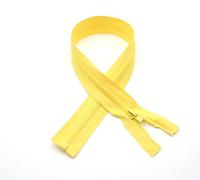 DOJA Barcelona | Cerniera Giubbotto Aperta | 10 Pz | 40cm | Numero 5 | Giallo | Chiusure Zip Giubbotto | Cerniera per Giubbotto da Cucire | Ricambi Cerniera Lampo Giacca, Pantalone, Borsa, Jeans