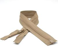 DOJA Barcelona | Cerniera Giubbotto Aperta | 10 Pz | 40cm | Numero 5 | Marrone | Chiusure Zip Giubbotto | Cerniera per Giubbotto da Cucire | Ricambi Cerniera Lampo Giacca, Pantalone, Borsa, Jeans