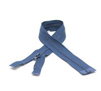 DOJA Barcelona | Cerniera Giubbotto Aperta | 10 Pz | 50cm | Numero 5 | Blu Acciaio | Chiusure Zip Giubbotto | Cerniera per Giubbotto da Cucire | Ricambi Cerniera Lampo Giacca, Pantalone, Borsa, Jeans