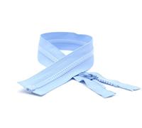 DOJA Barcelona | Cerniera Giubbotto Aperta | 10 Pz | 60cm | Numero 5 | Celeste | Chiusure Zip Giubbotto | Cerniera per Giubbotto da Cucire | Ricambi Cerniera Lampo Giacca, Pantalone, Borsa, Jeans