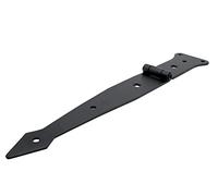 DOJA Barcelona | Cerniera per Porte in Legno | 380 x 50 mm | 2 Pezzi | Nero | Metallo | Per Cancello, Giardino, Recinzione, Baule, Armadio, Persiane