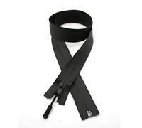 DOJA Barcelona | Cerniera Zip Impermeabile Aperta | 1 Pezzo | 85 cm | Nero | Cerniera Lampo Impermeabile Separabile | Chiusura Lampo Impermeabile No. 7 | Cerniere Impermeabile Mute, Giacche e Kway