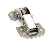 DOJA Barcelona | Cerniere Imbullonato per Ante Cucina | Cerniera per Mobili Cucina 4 pezzi | 104 * 44 mm | Angolo di Apertura 90° | Cerniere in Acciaio Nichelato con Viti per Anta Mobile in Legno