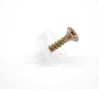 DOJA Barcelona | Cunei per Armadi | 125 Pezzi | Riparazione Cassetti | Vite 3,5*20 mm | Cunei Cassetti Plastica | Connettori Cunei di Fissaggio | Cuneo Riparazione Cassetti per Comodini, Cassettiere