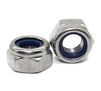 DOJA Barcelona | Dado Autobloccante M14 | 25 pz Dado Esagonale di Sicurezza | 22 x 24,5 x 14mm | Acciao Zincato | Set Dadi Esagonali con Bloccante, Antivibrazione, Autobloccanti | Dadi di Bloccaggio