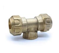 DOJA Barcelona | Giunto Femmina Polietilene | PE | Compressione | 25x3/4" | Pack 2 | Giunzione Tubo Irrigazione | Connettore per Radiatori, Tubo Gocciolante, Aria Compressa, Adattatore Gas/Tubo Acqua