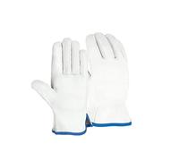 DOJA Barcelona | Guanti da Lavoro in Pelle Cuoio | 24 Paia | Guanti Pelle Lavoro Taglia 9/L | Guanti Cuoio Lavoro | Guanti Lavoro Pelle Cuoio Catene di Montaggio, Agricoltura, Saldatura, Raffinerie