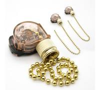 DOJA Barcelona | Interruttore a Catenella | 2 Pezzi | Interruttore a Catena 250V | 26 cm | Interruttore a Catenella per Ventilatore Soffitto, Lampadario | Interruttori a Catenella Luce On Off