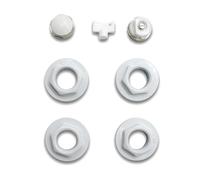 DOJA Barcelona Kit Tappi Radiatore 1x3/8 Bianco- Tappi Radiatore in Alluminio Universale per Facile Installazione - Riduzione Filettatura, Tubi Idraulici, Sigilli Termosifone Integrati