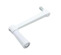 DOJA Barcelona | Manovella per Tapparella | Manovella per Argano delle Tapparelle | Bianco | 125mm | Maniglia per Tapparella | Avvolgitore Tapparelle | Per Verricello Manuale Cinghia, Maniglia Argano