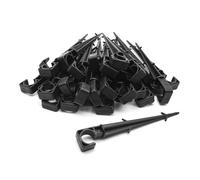 DOJA Barcelona | Picchetti di Supporto Tubi Irrigazione | 50 Pezzi |16-20mm Ø | Supporto Tubo Irrigazione | Supporto Tubo Giardino | Irrigazione a Goccia Supporti | Pali di Supporto per Irrigazione