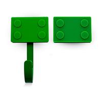 DOJA Barcelona | Pomelli per Mobili Bambini + Appendi Abiti Bambini | 8 Pomelli Bambini e 8 Attaccapanni Bambino Block | Pomello per cassetto | Ganci da Parete | per Cameretta, Cassettiera, Armadio