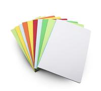 DOJA Barcelona | Quaderno Fogli Bianchi A4 con Graffette | 10 Pezzi | 48 Fogli Bianchi da 70g | Copertina Morbida | 210x297mm | Quaderno con Rilegatura a Punti Metallici | Colori Casuali...