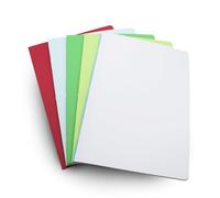 DOJA Barcelona | Quaderno Fogli Bianchi A4 con Graffette | 5 Pezzi | 48 Fogli Bianchi da 70g | Copertina Morbida | 210x297mm | Quaderno con Rilegatura a Punti Metallici | Colori Casuali...