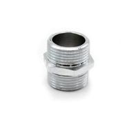 DOJA Barcelona | Raccordi Ottone Cromato | 3/4" | 4 pz | Riduttore Filettato | Raccordi Idraulici Ottone per Aria, Acqua, Gas, Combustibile, Olio | Nipplo Ottone Rubinetto per Circolazione Tubo