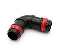 DOJA Barcelona | Raccordo a Gomito Irrigazione | 25 pz | Anello Sicurezza | 16mm | Connettori Gomito Portagomma | Raccordi Idraulici a Goccia per Tubi Giardino, Impianto Irrigazione Orto