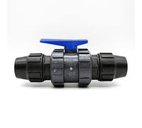 DOJA Barcelona | Raccordo Polipropilene Calzamento | 40MM | PTFE | Valvola Unione PVC Irrigazione | Tubo PVC | Manicotto Irrigazione Giardino | Chiusura Ermetica e Precisa