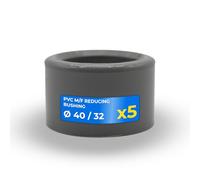 DOJA Barcelona Riduzione del PVC Maschio - Ø40x32mm - Confeziona da 5 - Installazione Facile e Design Compatto - con Riduzione Concentrica in PVC e Adapter Concentrica per Raccordo Scarico Tubo