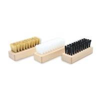 DOJA Barcelona Spazzola Sneakers di Legno Set di 3 Spazzole in Legno di Faggio - Spazzola per Scarpe Sneakers - Pulizia Shoe- Ampia Selezione di Setole Materiale Sostenibile e Uso Facile