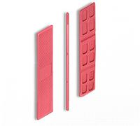 DOJA BARCELONA | Spessori in Plastica 3mm | Ferma Finestra Rosso | 300 Pezzi | Cunei per Distanziare Oggetti come Finestre, Porte, Mobili | Zeppe di plastica | Blocchi in Plastica Distanziatori