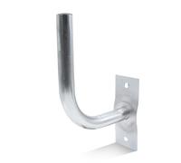 Doja Barcelona Staffa da parete per antenna satellitare, pezzo L, 25 mm, 20 x 17 cm, acciaio, accessori parabolici