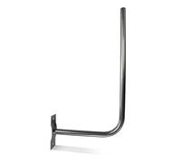 DOJA Barcelona | Staffa L Antenna | 1 Pezzo | Supporto Parabola L | Ø 25mm | 30 X 58cm | Staffa a L per Antenna in Acciaio