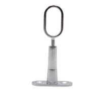 DOJA Barcelona | Supporto per Asta Armadio Ovale | 30,5 x 15.5 mm | 2Pz | Reggitubo Armadio Ovale per Soffitto | Ganci Appendiabiti Ovale da Armadio, Barra Appendiabiti, Tenda Doccia, Bastone Tenda