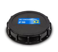 DOJA Barcelona Tappo Contenitore IBC Pack 2 - Ø155mm - Design Ermetico, Adattatore IBC Serbatoio, Tappi Contenitori Acqua Piovana per Un Ottimo Incastro, Ideale per Serbatoio 1000 Litri