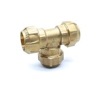 DOJA Barcelona | Tee Maschio 20mm | Connettore tubo polietilene 20mm | Tee per tubo polietilene per giardino, serbatoio acqua, rubinetto irrigazione...