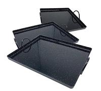 DOJA Barcelona | Teglia in Ferro Smaltata - Grande, Media, Piccola | Forno Universale e Barbecue | Pizza, Focaccia, Dolci