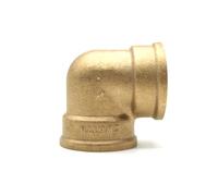 DOJA Barcelona | Tubo Gomito Ottone 90° | 1/2" | Femmina - Femmina | Curva Ottone | Gomito Doccia per Raccordi Idraulici | Raccordo Ottone per Rubinetto, Radiatore, Aria Condizionata, Tubi Gas