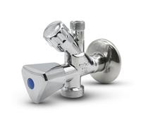 DOJA Barcelona Valvola angolare combinata 1 Pack Rubinetto per lavandino e