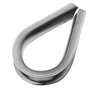 DOJA Industrial | Ditali a Fune Metallica M6 | 50 Pezzi | Redance Acciaioa | Acciaio | Occhielli 6mm | Impiego: Morsetti per Cavo Acciaio, Filo Stendibiancheria, Corda Arrampicata, Sport Nautico