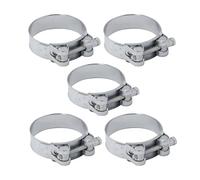 DOJA Industrial | Fascette a Perno di Snodo | 60-63mm Ø | 5 Pezzi | Fascette Stringitubo Alta Pressione | Acciaio Zincato | Morsetto Tubi | Morsetti per Tubi: Tubo gasolio, Tubo Condizionatore