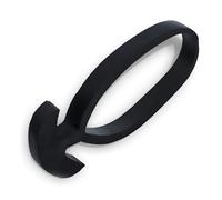 DOJA INDUSTRIAL | GANCIO ELASTICO GOMMA di 8CM | PACK 300 | Fissaggio elastici con gancio ANCORA per orto teloni supporto piante pomodori | TENDITORE ELASTICO per sostegno tutore pali o canne bambu