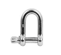 DOJA Industrial | Grilli Acciaio M6 | Pack 10 | Grillo Forma D per Sacco Boxe, Cavo, Catena | Per Carichi di Trasporto Pesanti | Lucchetto Con Viti per Gym Bag, Filo Sopporto