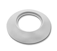 DOJA Industrial | Rosone Copri Tubi rotondo | 80 mm | Colore Bianco | Rosone coprimuro | Rosetta di Copertura in Plastica per tubo di Termosifoni, Stufa a Pellet, Canna Fumaria e Termosifone.