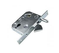 DOJA Industrial | Serratura a Gancio | Misura: 50 mm | 1 Pezzo | Serrature a Mortasa per Porte Scorrevoli | Uso: Serratura Porta Esterna e Interna, Cancello Elettrico, Porta a Scomparsa