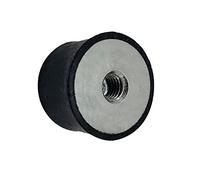 DOJA INDUSTRIAL | Silent Block M4 | 15x15 | Femmina-Femmina | 12 Pezzi | Supporti Gomma Antivibrazione Condizionatore | Antivibranti in Gomma + Acciaio | Gommini Antivibrazione | Silentblock