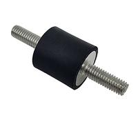 DOJA INDUSTRIAL | Silent Block M4 | 15x15 | Maschio-Maschio | 12 Pezzi | Supporti Gomma Antivibrazione Condizionatore | Antivibranti in Gomma + Acciaio | Gommini Antivibrazione Condizionatore