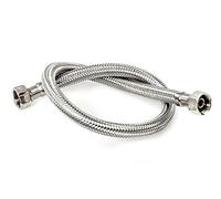 DOJA Industrial | Tubo Flessibile Rubinetto | PACK 2 | Femmina/Femmina | F 3/8" - F 3/8" | 40 cm di Lunghezza | Tubo Doccia Acciaio Inossidabile e Multiuso: Soffione Doccia, Cucina e Bagno