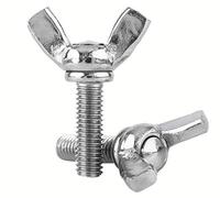 DOJA Industrial | Viti a Farfalla | M8 x 20 mm | 25 Pezzi | Set Viti farfalle | Acciaio | Vite con Alette e Rivetti Filettati per Lavoro Fai da Te | Bulloni a Farfalla per uso Domestico o Industriale