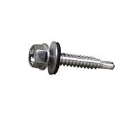 DOJA industrial | VITI AUTOFILETTANTI PER METALLO M4 | PACK 50 | 4,8 x 16 mm | Viti autoperforanti testa esagonale con rondella | Autofilettanti in acciaio per fissaggio carrozzeria Legno Lamiera